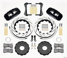 Cargar imagen en el visor de la galería, Wilwood AERO6 Front Hat Kit 14.00 Drilled 2005-2014 Mustang w/ BMR Suspn. w/Lines