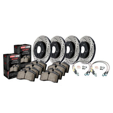 Charger l&#39;image dans la galerie, StopTech 07 BMW 335 Series (E90/92/93) Coupe &amp; Sedan / 08-09 335I/335d Drilled Sport Brake Kit
