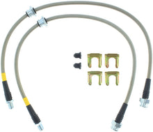 Charger l&#39;image dans la galerie, StopTech 89-98 Nissan 240SX (5 Lug w/ 300ZX Upgrade) Front Stainless Steel Brake Lines