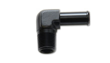 Charger l&#39;image dans la galerie, Vibrant 1/8 NPT to 1/4in Barb Straight Fitting 90 Deg Adapter - Aluminum