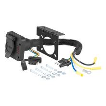 Load image into Gallery viewer, Curt Dual-Output Electrical Adapter w/Tester (Adds 6-Way Round to 4-Way Flat)