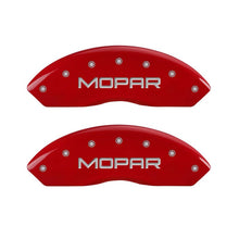 Carica l&#39;immagine nel visualizzatore di Gallery, MGP Set of 4 Caliper Covers, Engraved Front and Rear: Red Powder Coat Finish, Silver Characters.