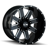 ION Type 141 20x12 / 6x135 BP / -44mm Offset / 106mm Hub Gloss Black Milled Wheel