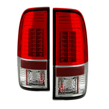गैलरी व्यूवर में इमेज लोड करें, Spyder Ford Super Duty 08-15 Version 2 LED Tail Lights Red Clear ALT-YD-FS07-LED-G2-RC