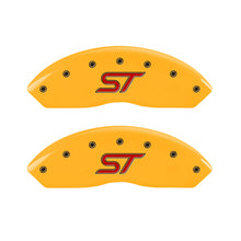 Charger l&#39;image dans la galerie, MGP 4 Caliper Covers Engraved Front &amp; Rear ST Yellow finish black ch