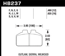 Carica l&#39;immagine nel visualizzatore di Gallery, Hawk Wilwood Bridgebolt / AP Racing / Outlaw Caliper HT-10 Race Brake Pads