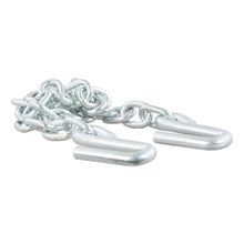 Load image into Gallery viewer, Curt 48in Safety Chain w/2 S-Hooks (7000lbs Clear Zinc)