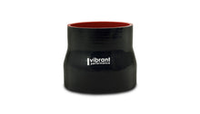 Cargar imagen en el visor de la galería, Vibrant 3.5in I.D. x 4.250in I.D. x 4.5in Long 4 Ply Gloss Black Silicone Transition Hose