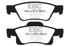 Laden Sie das Bild in den Galerie-Viewer, EBC 11+ Dodge Durango 3.6 Greenstuff Rear Brake Pads