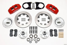 गैलरी व्यूवर में इमेज लोड करें, Wilwood Dynapro 6 Front Hub Kit 12.19in Red 37-48 Ford Psgr. Car Spindle