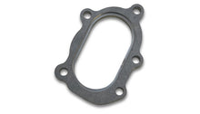 Carica l&#39;immagine nel visualizzatore di Gallery, Vibrant GT25R / GT28R Discharge Flange with Oval Outlet (5 Bolt) T304 SS 1/2in Thick