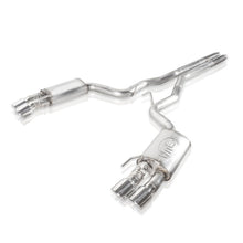 Carica l'immagine nel visualizzatore di Gallery, Stainless Works 2018+ Ford Mustang GT 3in Redline Series Catback H-Pipe w/Active Valves &amp; Quad Tips