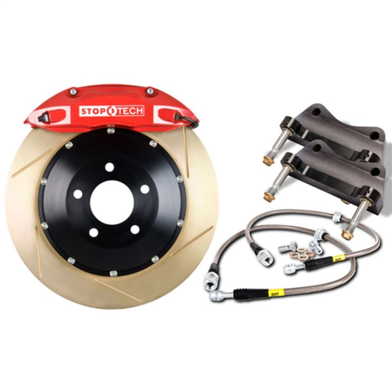 StopTech BBK 01-07 BMW M3 (E46) Front ST-40 Red Caliper Zinc Slotted 332x32 Rotors