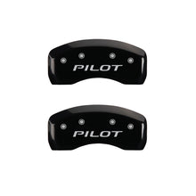 Cargar imagen en el visor de la galería, MGP 4 Caliper Covers Engraved Front Honda Engraved Rear Pilot/2016 Black finish silver ch