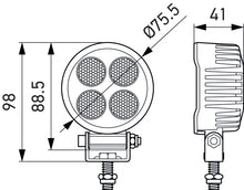 Carica l&#39;immagine nel visualizzatore di Gallery, Hella ValueFit LED Work Light TR1700 LED MV CR LT