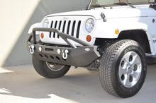 Load image into Gallery viewer, DV8 Offroad 07-18 Jeep Wrangler JK/JL FS-8 Mid Length Steel Front Bumper w/ LED Lights