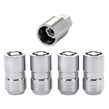 Laden Sie das Bild in den Galerie-Viewer, McGard Wheel Lock Nut Set - 4pk. (Cone Seat) M14X1.5 / 21mm &amp; 22mm Dual Hex / 1.639in. L - Chrome
