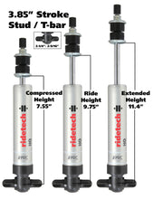 Carica l&#39;immagine nel visualizzatore di Gallery, Ridetech HQ Series Shock Absorber Fixed Valve 3.85 Stroke Narrow T-bar/Stud Mounting 7.55in x 11.4in