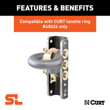 Carica l&#39;immagine nel visualizzatore di Gallery, Curt SecureLatch Lunette Ring Channel (2-3/4in I.D. 11-3/4in High)