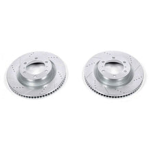 Cargar imagen en el visor de la galería, Power Stop 10-19 Lexus GX460 Front Evolution Drilled &amp; Slotted Rotors - Pair
