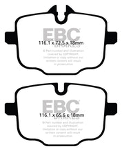 गैलरी व्यूवर में इमेज लोड करें, EBC 12+ BMW M5 4.4 Twin Turbo (F10) Yellowstuff Rear Brake Pads