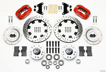 गैलरी व्यूवर में इमेज लोड करें, Wilwood Forged Dynalite Front Kit 12.19in Drilled Red 49-54 Chevy/53-62 Corvette (*Line Kit Needed*)