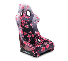 गैलरी व्यूवर में इमेज लोड करें, NRG FRP Bucket Seat PRISMA Japanese Cherry Blossom Edition W/ Pink Pearlized Back - Medium