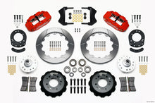 गैलरी व्यूवर में इमेज लोड करें, Wilwood Narrow Superlite 6R Front Hub Kit 12.88in Red 1965-1969 Mustang Drum Spindle