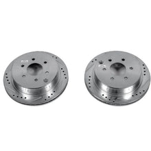 Carica l&#39;immagine nel visualizzatore di Gallery, Power Stop 05-19 Nissan Frontier Rear Evolution Drilled &amp; Slotted Rotors - Pair