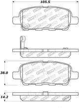 Carica l&#39;immagine nel visualizzatore di Gallery, StopTech Street Touring 6/02-08 350z / 01-08 G35 Rear Brake Pads