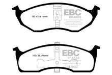 Carica l&#39;immagine nel visualizzatore di Gallery, EBC 99-04 Chrysler 300M 3.5 Yellowstuff Front Brake Pads