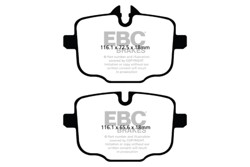 EBC 12+ BMW M5 4.4 Twin Turbo (F10) Yellowstuff Rear Brake Pads