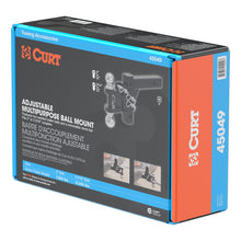 Load image into Gallery viewer, Curt Adjustable Multipurpose Ball Mount (2in Shank 2in &amp; 2-5/16in Balls)