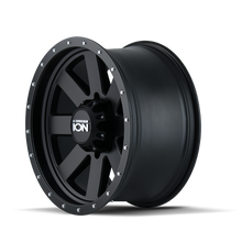 Carica l'immagine nel visualizzatore di Gallery, ION Type 134 17x8.5 / 6x139.7 BP / -6mm Offset / 106mm Hub Matte Black/Black Beadlock Wheel