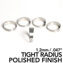 गैलरी व्यूवर में इमेज लोड करें, Ticon Industries 3.0in 1.14D Tight Radius 1.2mm/.047in Wall Polished Titanium Pie Cuts - 5pk
