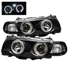 Carica l&#39;immagine nel visualizzatore di Gallery, Spyder BMW E38 7-Series 99-01 Projector Headlights 1PC Xenon- LED Halo Blk PRO-YD-BMWE3899-HID-HL-BK