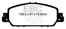 गैलरी व्यूवर में इमेज लोड करें, EBC 13+ Honda Accord Coupe 2.4 EX Yellowstuff Front Brake Pads