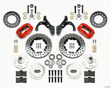 गैलरी व्यूवर में इमेज लोड करें, Wilwood Forged Dynalite Front Kit 11.00in Drill-Red 69-70 Impala Drum/Disc 69-82 Vette