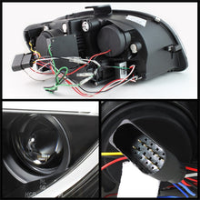 Carica l&#39;immagine nel visualizzatore di Gallery, Spyder Audi A4 06-08 Projector Headlights Halogen Only - Light Tube DRL Blk PRO-YD-AA405-LTDRL-G2-BK