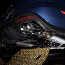 Carica l'immagine nel visualizzatore di Gallery, Stainless Works 2018+ Ford Mustang GT 3in Redline Series Catback H-Pipe w/Active Valves &amp; Quad Tips