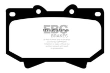 Carica l&#39;immagine nel visualizzatore di Gallery, EBC 98-07 Lexus LX470 4.7 Yellowstuff Front Brake Pads