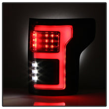 Laden Sie das Bild in den Galerie-Viewer, Spyder 15-18 Ford F-150 Light Bar LED Tail Lights (w/Blind Spot) - Black (ALT-YD-FF15015BS-LBLED-BK)