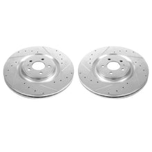 Cargar imagen en el visor de la galería, Power Stop 13-14 Ford Mustang Front Evolution Drilled &amp; Slotted Rotors - Pair