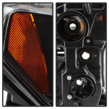 Cargar imagen en el visor de la galería, Spyder Ford F150 2015-2017 Projector Headlights - Light Bar DRL LED - Black PRO-YD-FF15015-LBDRL-BK