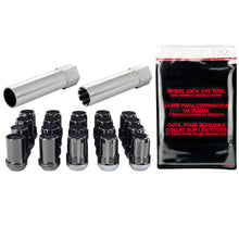 Laden Sie das Bild in den Galerie-Viewer, McGard SplineDrive Tuner 5 Lug Install Kit w/Locks &amp; Tool (Cone) M12X1.25 / 13/16 Hex - Black