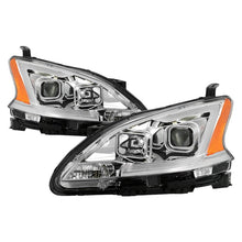 Carica l&#39;immagine nel visualizzatore di Gallery, xTune 13-15 Nissan Sentra DRL LED Light Bar Halogen Projector Headlights - Chrm (PRO-JH-NS13-LB-C)