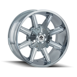 Mayhem 8104 Arsenal 18x9 / 8x180 BP / 18mm Offset / 124.1mm Hub Chrome Wheel