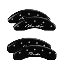 Charger l&#39;image dans la galerie, MGP 4 Caliper Covers Engraved Front &amp; Rear Prowler Black finish silver ch