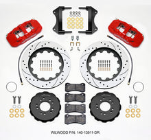 गैलरी व्यूवर में इमेज लोड करें, Wilwood AERO6 Front Hat Kit 15.00 Drilled Red 2014-up Corvette C7 w/Lines