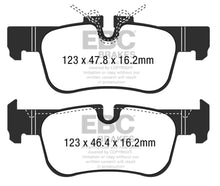 Carica l&#39;immagine nel visualizzatore di Gallery, EBC 2016+ Mini Cooper Clubman (F54) 1.5L Turbo Redstuff Rear Brake Pads